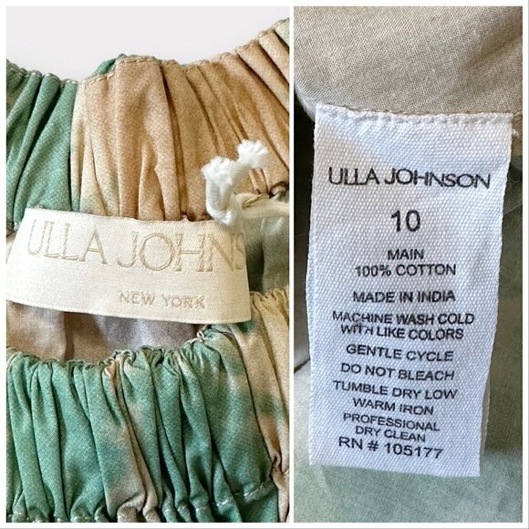 ULLA JOHNSON  Nanette Midi Dress Calcite, Size 10,‎ NWT - Picture 13 of 16